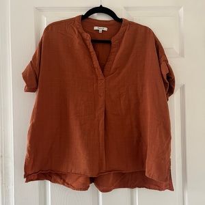 Burnt orange auburn top